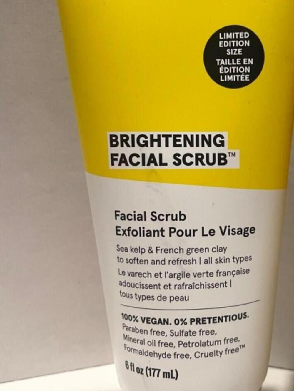 NEW Acure Brightening Facial Scrub 6FL OZ Exfoliant